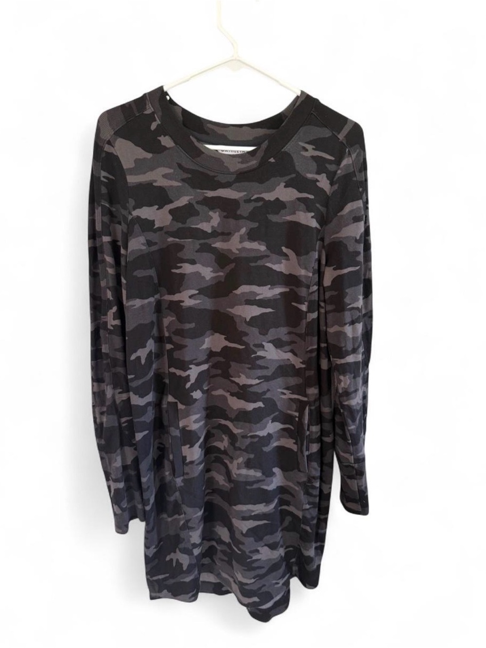 Athleta Women's Gray Camo Long Sleeve Tunic